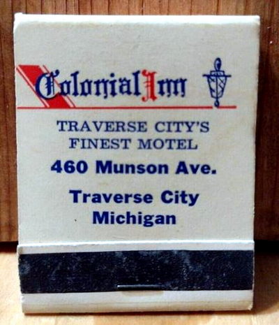Colonial Inn (Comfort Inn Traverse City) - Matchbook (newer photo)